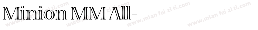 Minion MM All字体转换